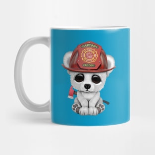 Cute Baby Polar Bear Firefighter Mug